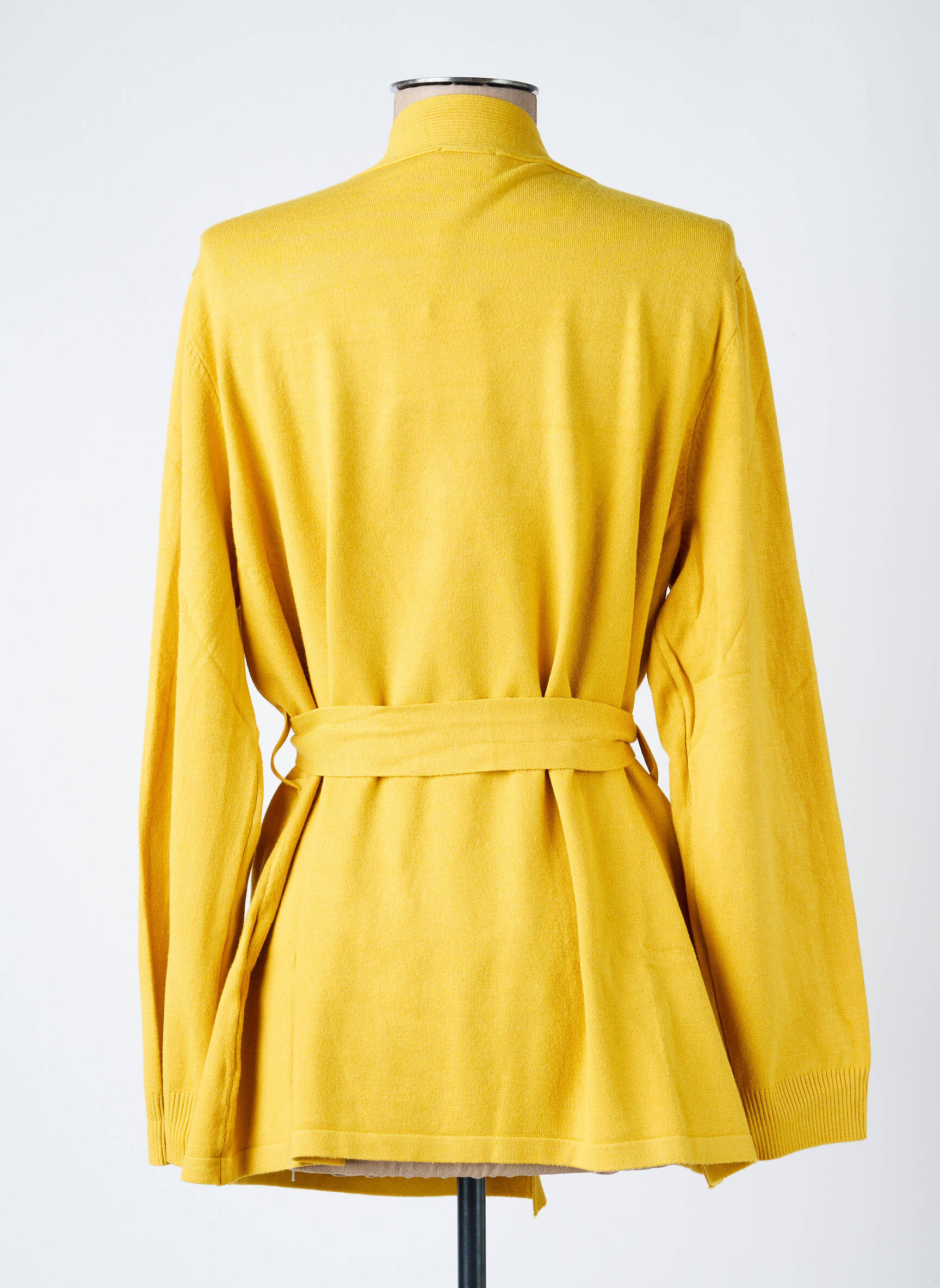 Gilet manches longues coupe cintrée jaune LA FIANCÉE femme