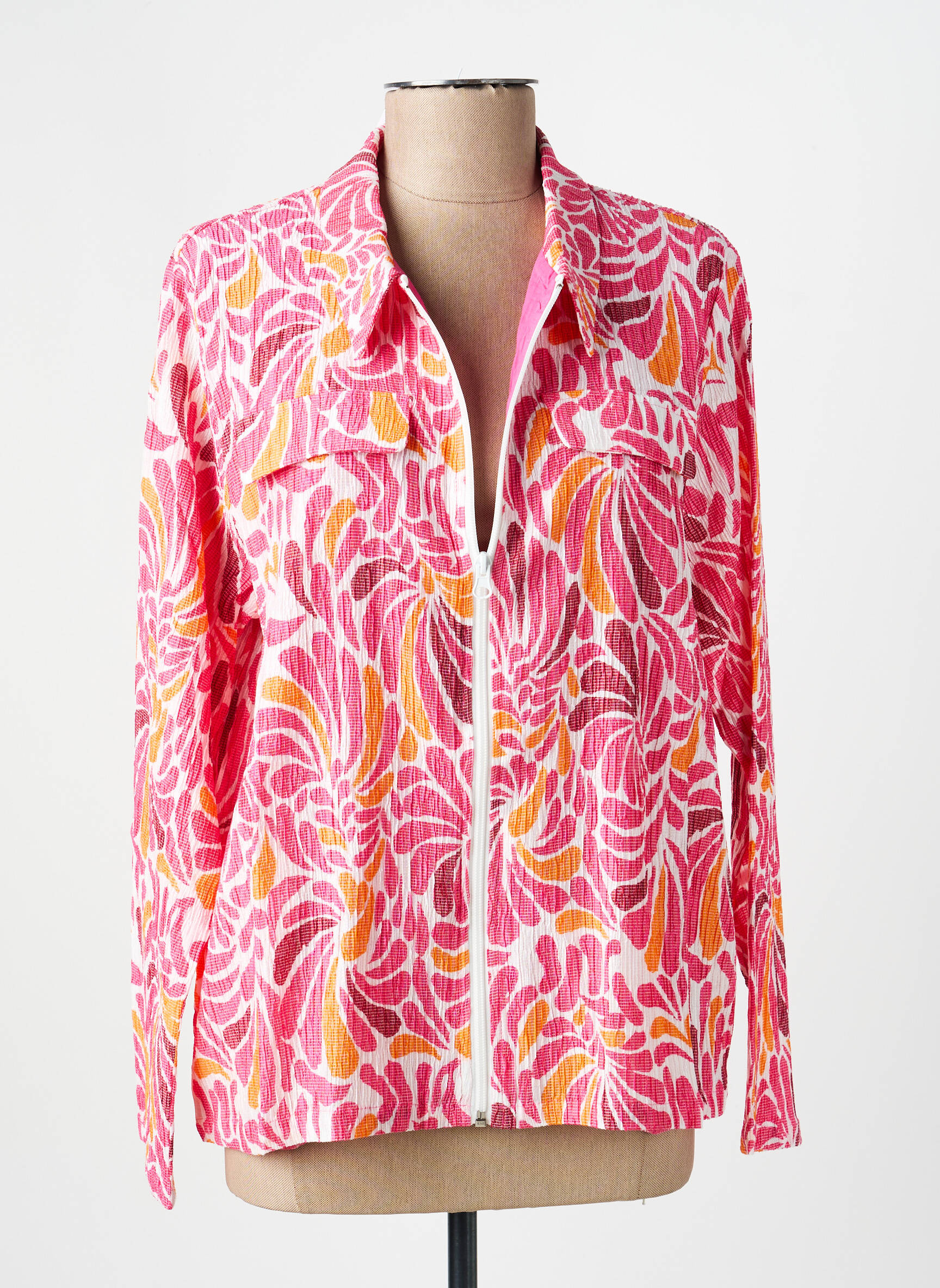 Veste casual coupe droite rose LA FIANCÉE femme