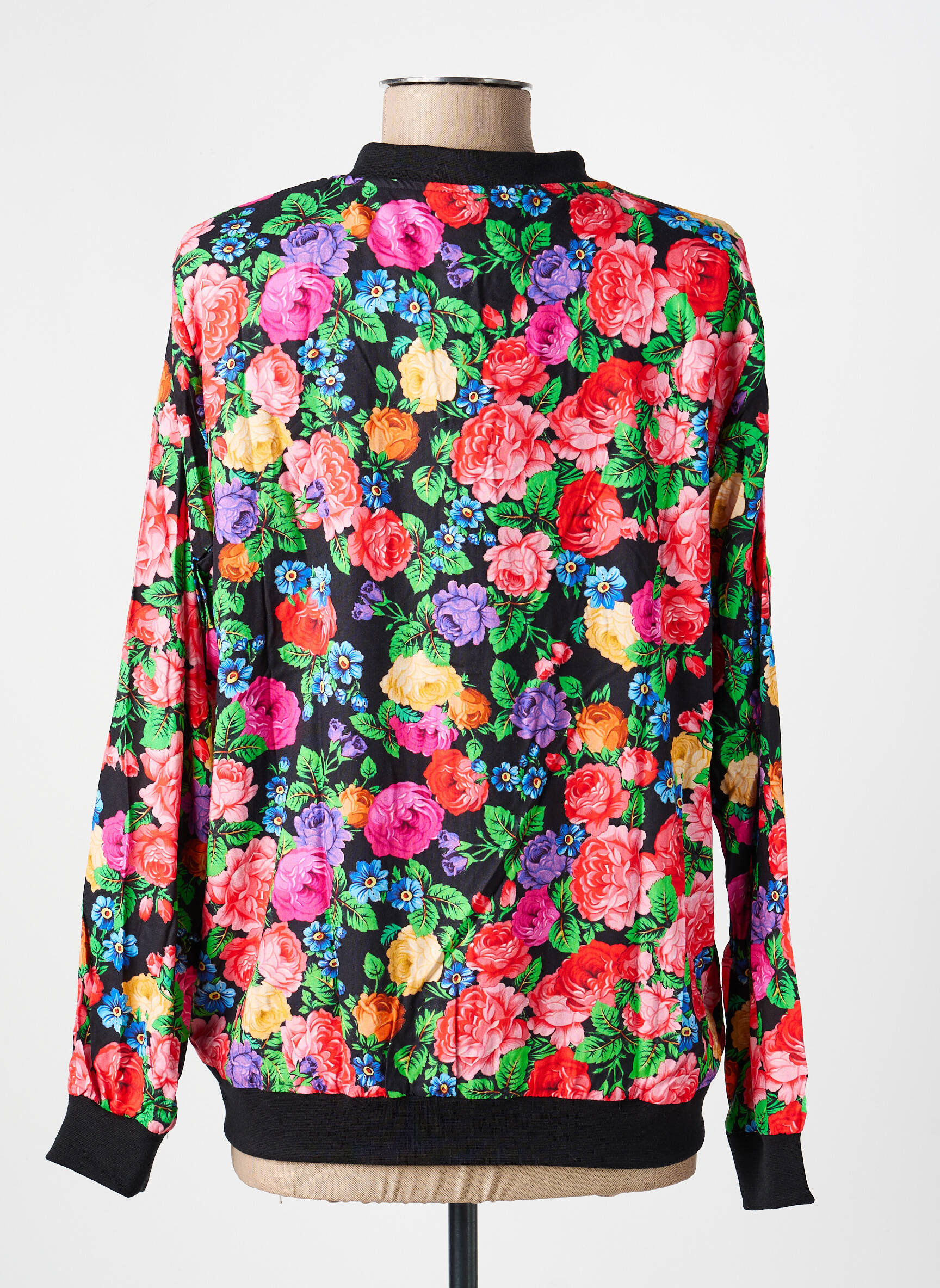 Veste casual fermeture zippée sur le devant noir LA FIANCÉE femme