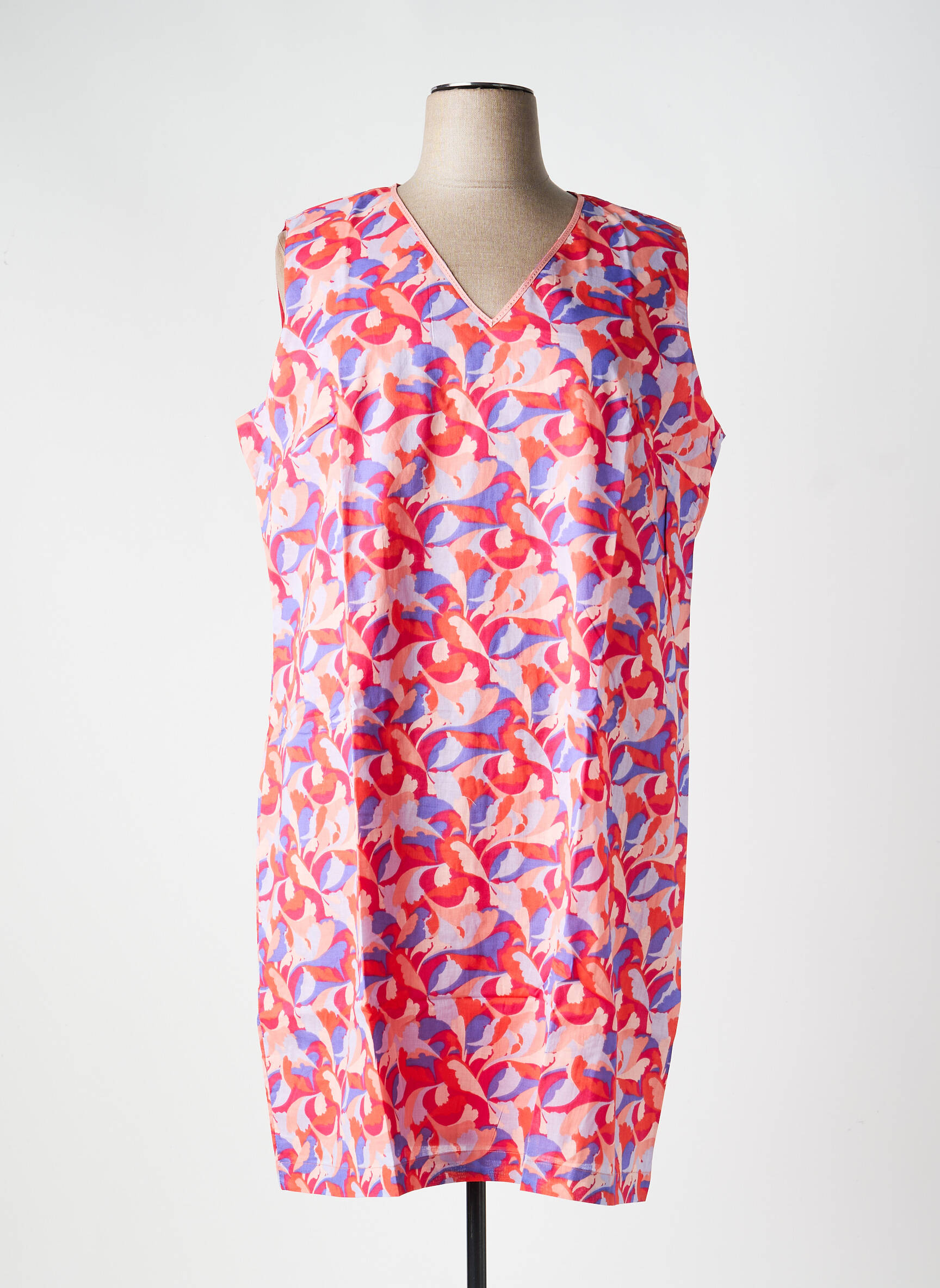 Robe courte sans manche sans manche rose LA FIANCÉE femme