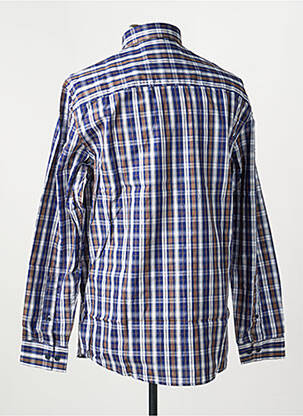 Chemise manches longues imprimé fantaisie bleu DAMART homme
