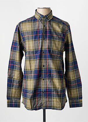 Chemise manches longues imprimé fantaisie vert DAMART homme