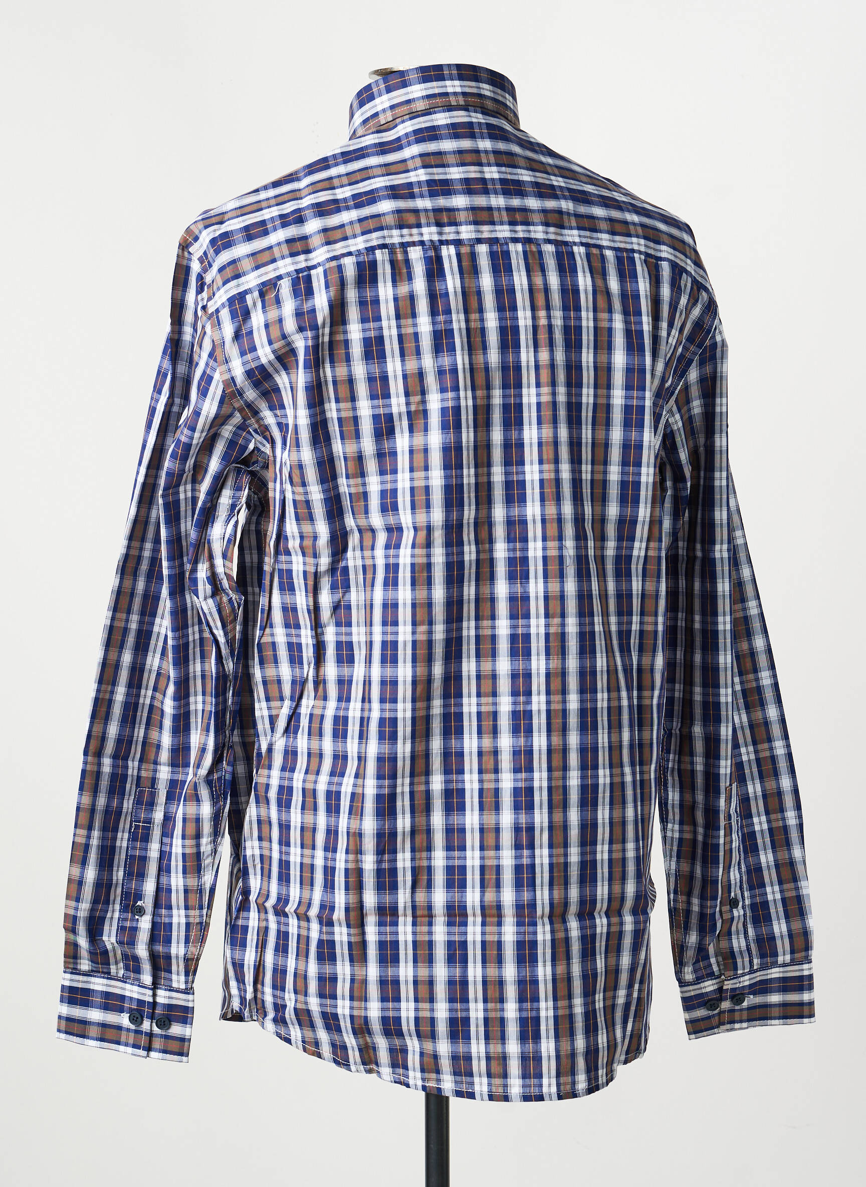 Chemise manches longues imprimé fantaisie bleu DAMART homme