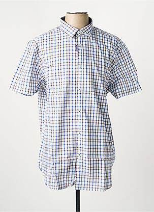 Chemise manches courtes imprimé fantaisie bleu DAMART homme