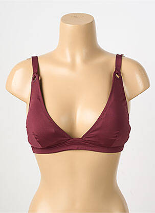 Haut de maillot de bain stretch haut triangles rouge PRINCESSE TAM-TAM femme