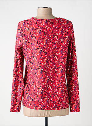 Top tissage jersey manches longues rouge LA FIANCÉE femme