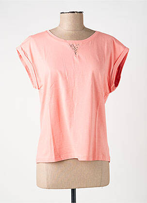 T-shirt coupe droite manches courtes rose LA FIANCÉE femme