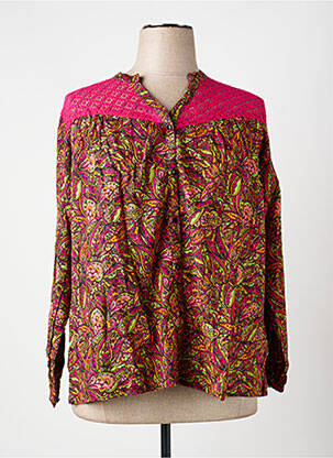 Chemisier tissage crêpe manches longues rose LA FIANCÉE femme