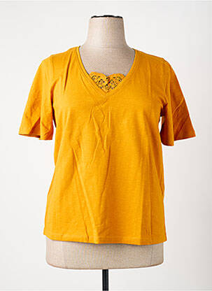 T-shirt coupe droite manches courtes jaune LA FIANCEE DU MEKONG femme