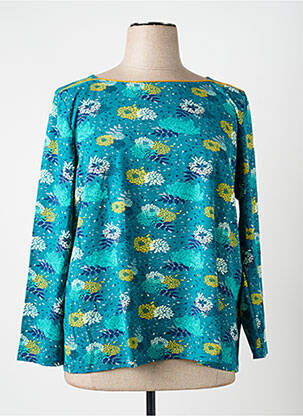 Top tissage jersey manches longues vert LA FIANCÉE femme