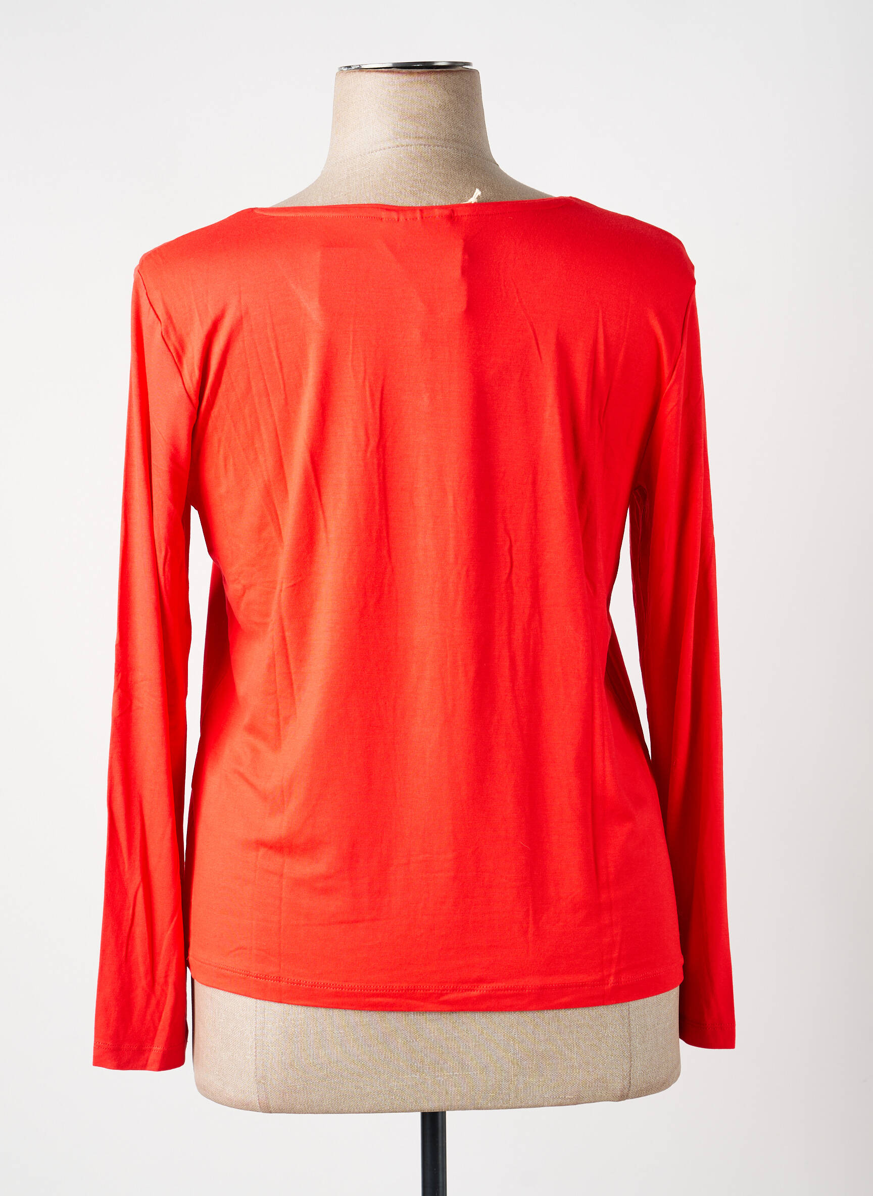 Top stretch manches longues rouge LA FIANCÉE femme