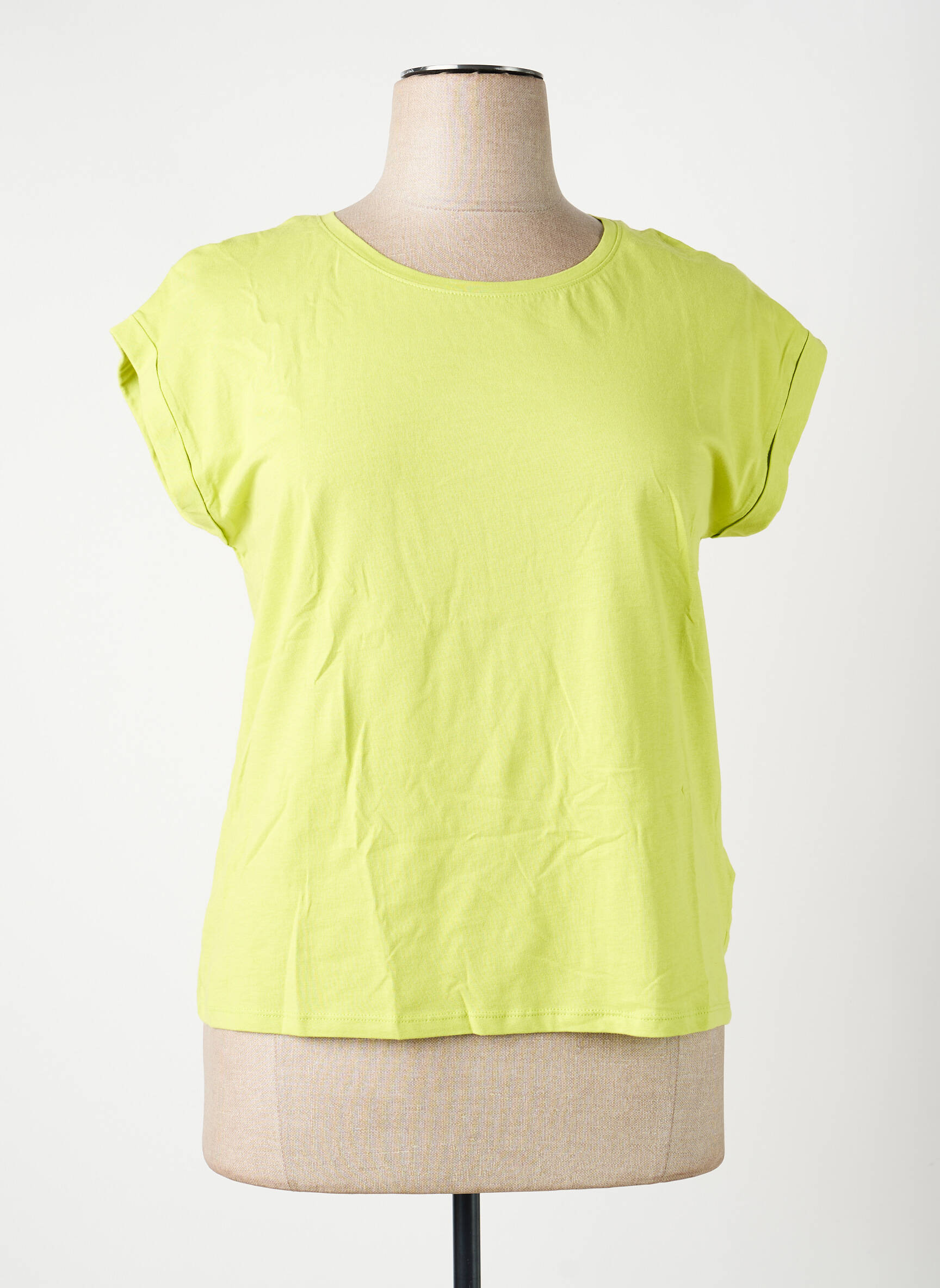 T-shirt coupe cintrée manches courtes vert LA FIANCÉE femme