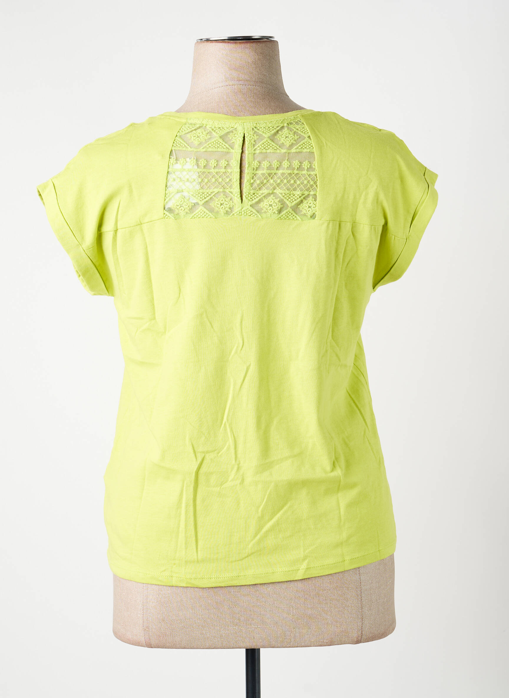 T-shirt coupe cintrée manches courtes vert LA FIANCÉE femme