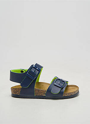 Sandales/nu pieds matière lisse bout rond bleu GOLDSTAR garçon