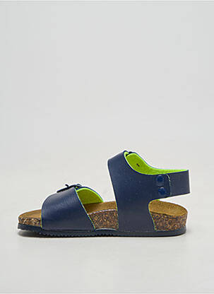 Sandales/nu pieds matière lisse bout rond bleu GOLDSTAR garçon