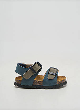 Sandales/nu pieds nubuck bout rond bleu GOLDSTAR garçon