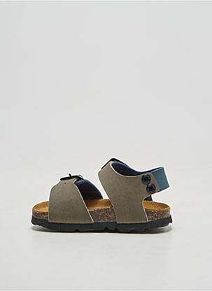 Sandales/nu pieds nubuck bout rond bleu GOLDSTAR garçon