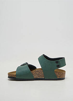 Sandales/nu pieds matière lisse bout rond vert GOLDSTAR garçon