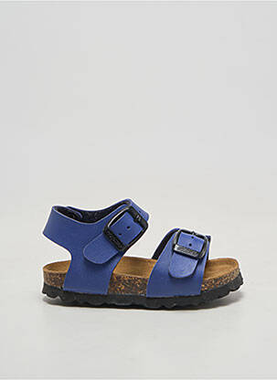 Sandales/nu pieds matière lisse bout rond bleu GOLDSTAR garçon