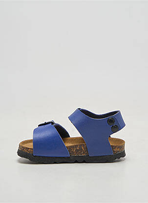 Sandales/nu pieds matière lisse bout rond bleu GOLDSTAR garçon