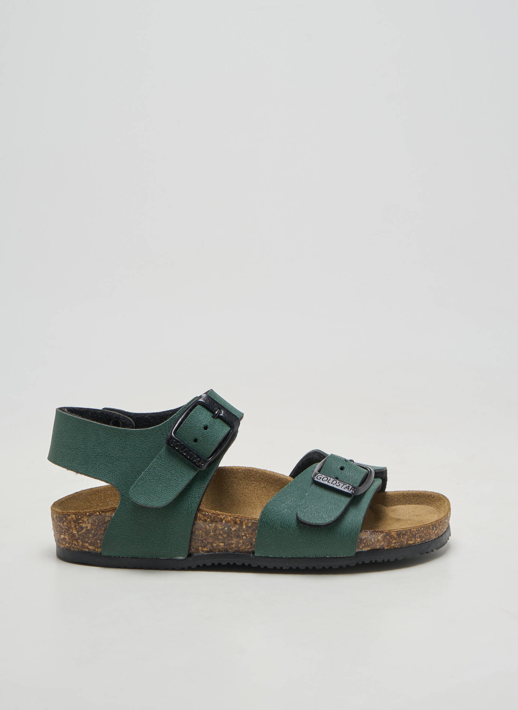 Sandales/nu pieds matière lisse bout rond vert GOLDSTAR garçon