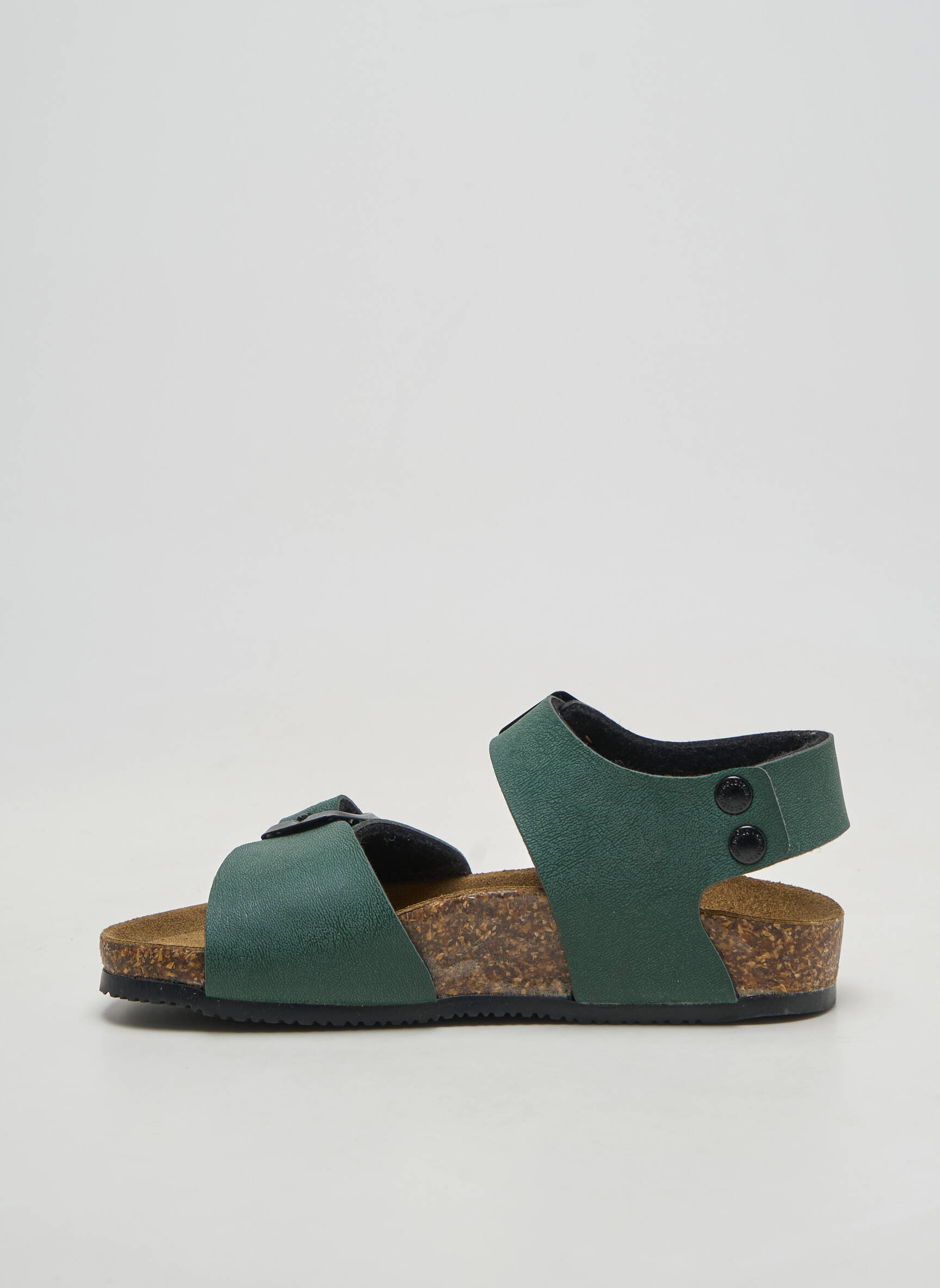 Sandales/nu pieds matière lisse bout rond vert GOLDSTAR garçon