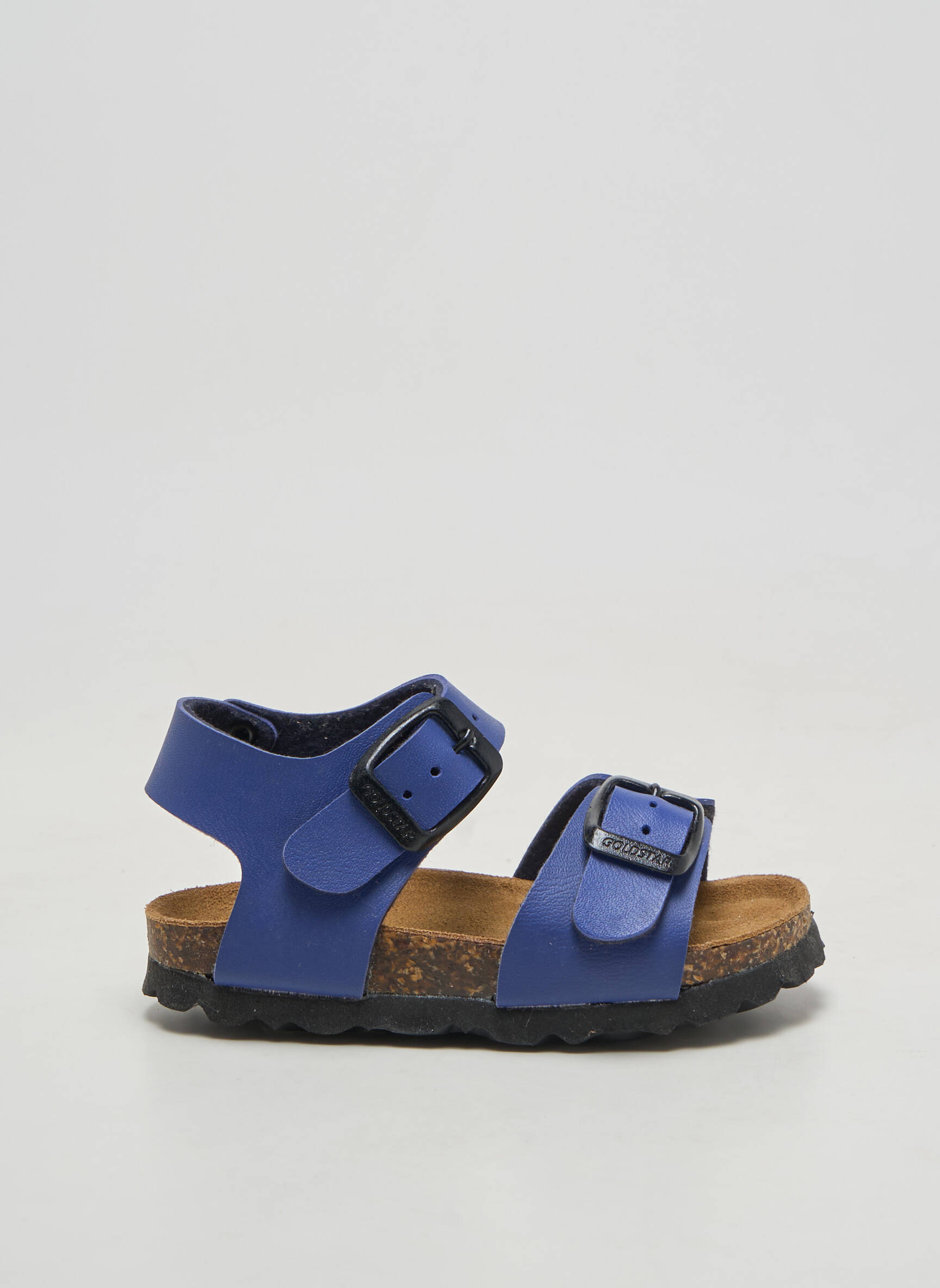 Sandales/nu pieds matière lisse bout rond bleu GOLDSTAR garçon