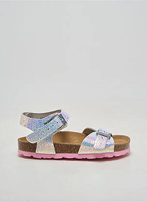 Sandales/nu pieds bout rond bout rond rose REQINS fille