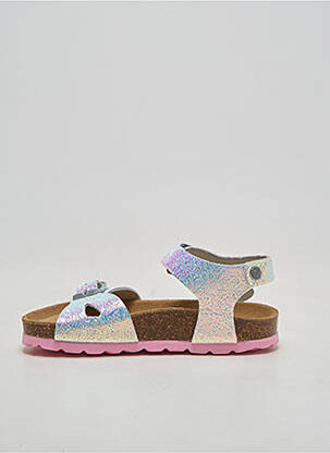 Sandales/nu pieds bout rond bout rond rose REQINS fille