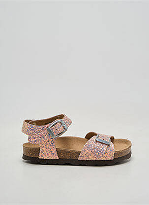 Sandales/nu pieds bout rond bout rond rose REQINS fille