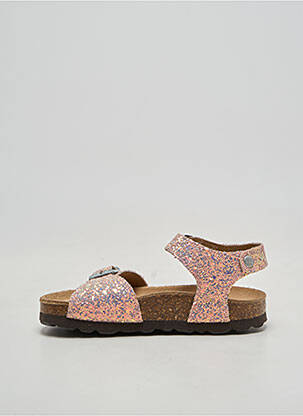 Sandales/nu pieds bout rond bout rond rose REQINS fille