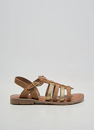 Sandales/nu pieds bout rond chiquet marron L'ATELIER TROPÉZIEN fille
