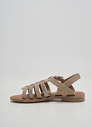 Sandales/nu pieds bout rond chiquet beige L'ATELIER TROPÉZIEN fille