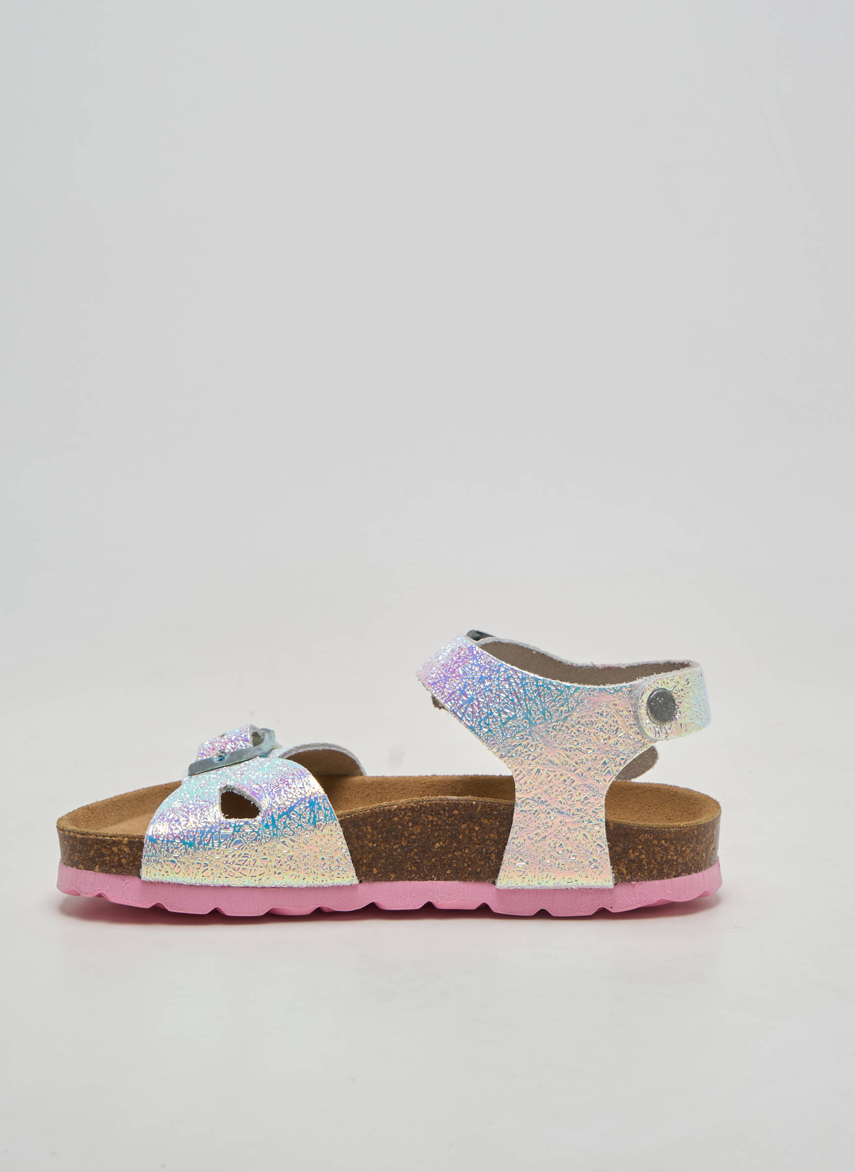 Sandales/nu pieds bout rond bout rond rose REQINS fille