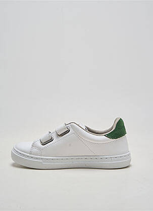 Baskets matière lisse bout rond blanc CIENTA fille