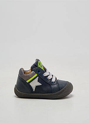 Bottillons nubuck bout rond bleu STONES AND BONES garçon