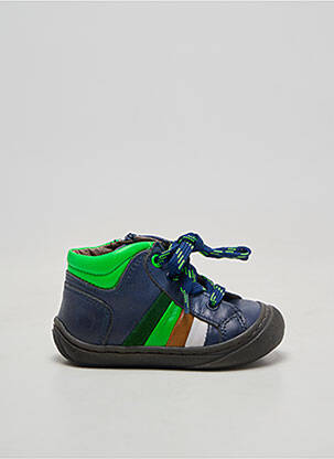 Bottillons nubuck bout rond bleu STONES AND BONES garçon