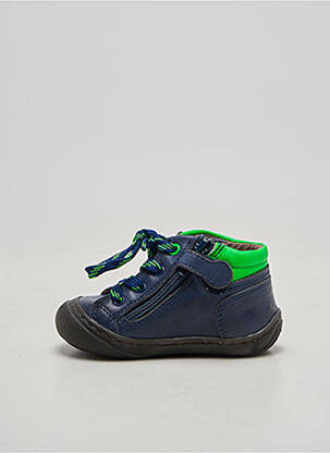 Bottillons nubuck bout rond bleu STONES AND BONES garçon