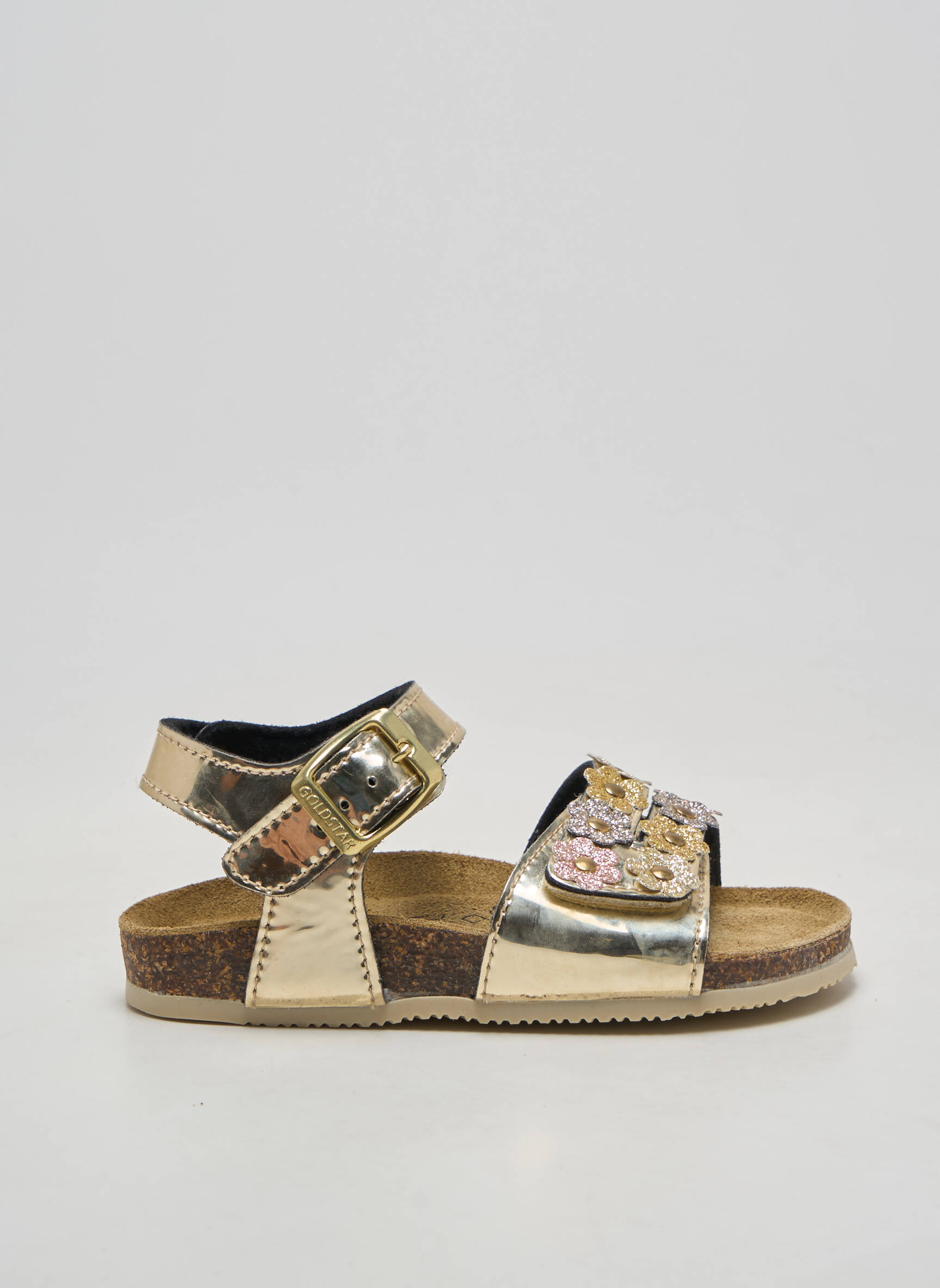 Sandales/nu pieds bout rond bout rond or GOLDSTAR fille