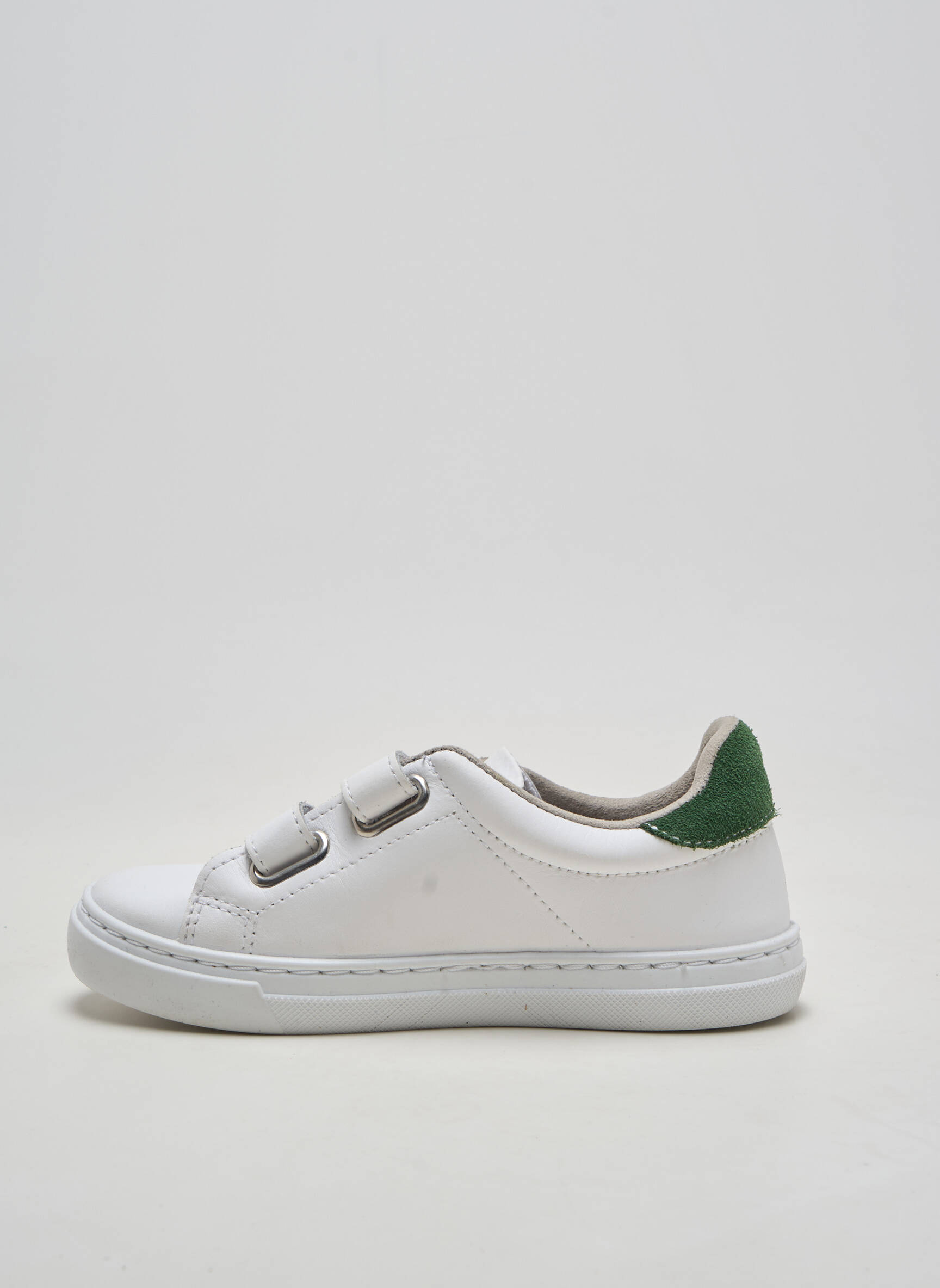 Baskets matière lisse bout rond blanc CIENTA fille