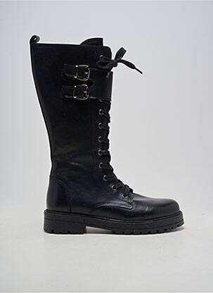 Bottes matière lisse talon plat jusqu'à 3cm noir BELLAMY femme