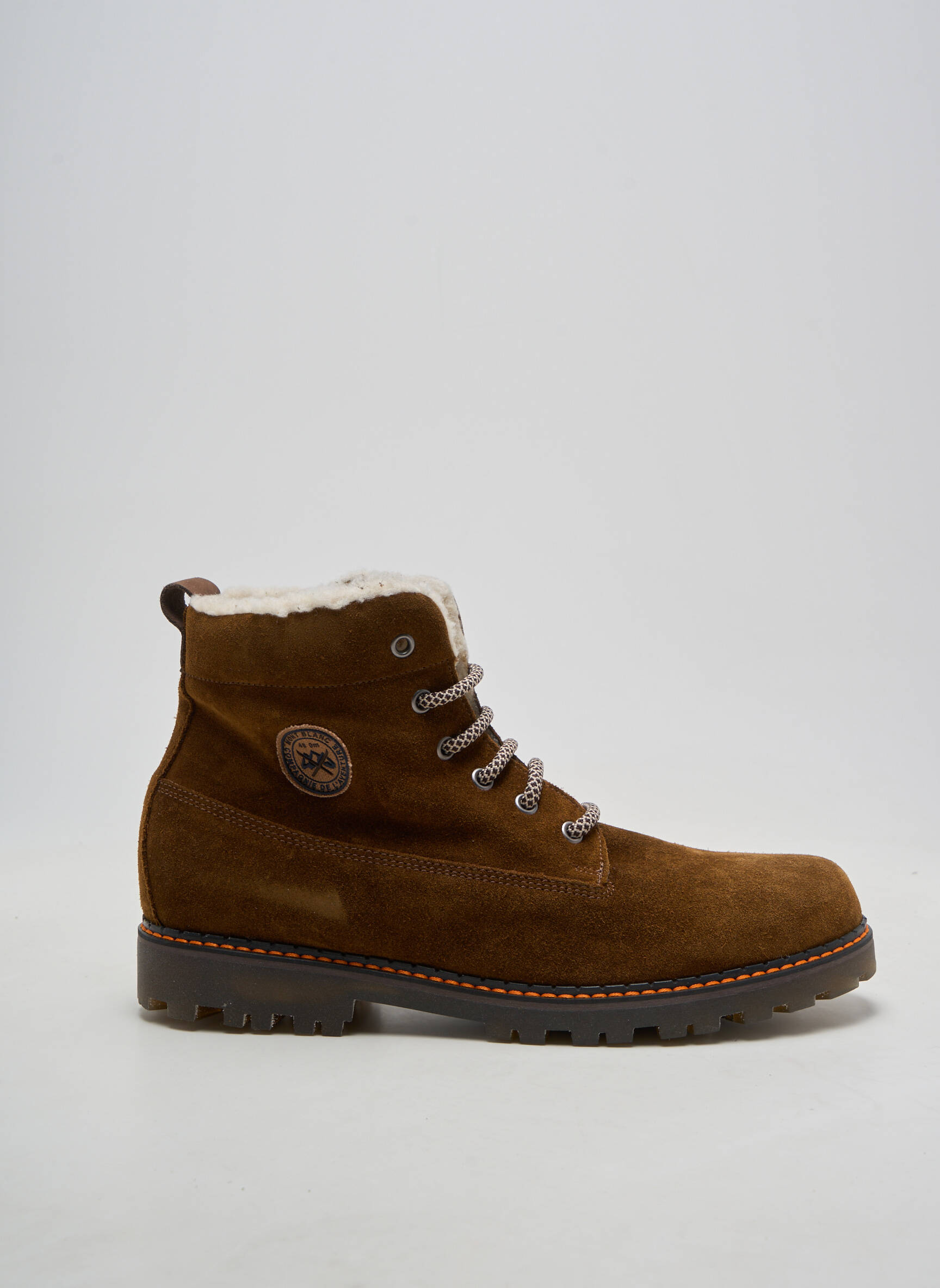 Bottines/boots fourrée chiquet marron REQINS homme