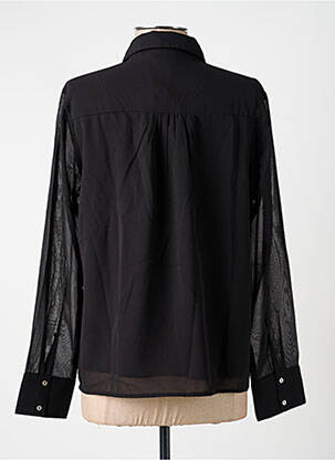 Blouse poignets boutonnés avec fente manches longues noir LA FIANCÉE femme