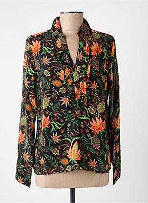 Blouse légère et transparente manches longues vert LA FIANCÉE femme