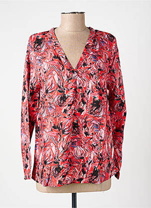 Blouse imprimé fantaisie manches longues rouge LA FIANCÉE femme