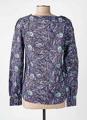 Blouse légère et transparente manches longues violet LA FIANCÉE femme
