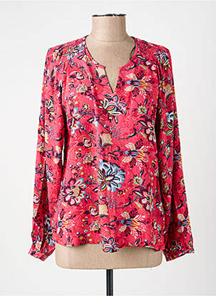 Blouse imprimé fantaisie manches longues rose LA FIANCÉE femme