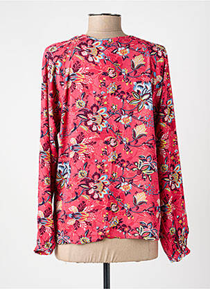 Blouse imprimé fantaisie manches longues rose LA FIANCÉE femme