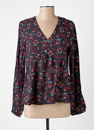 Blouse imprimé fantaisie manches longues gris LA FIANCÉE femme