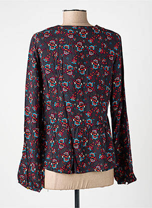 Blouse imprimé fantaisie manches longues gris LA FIANCÉE femme
